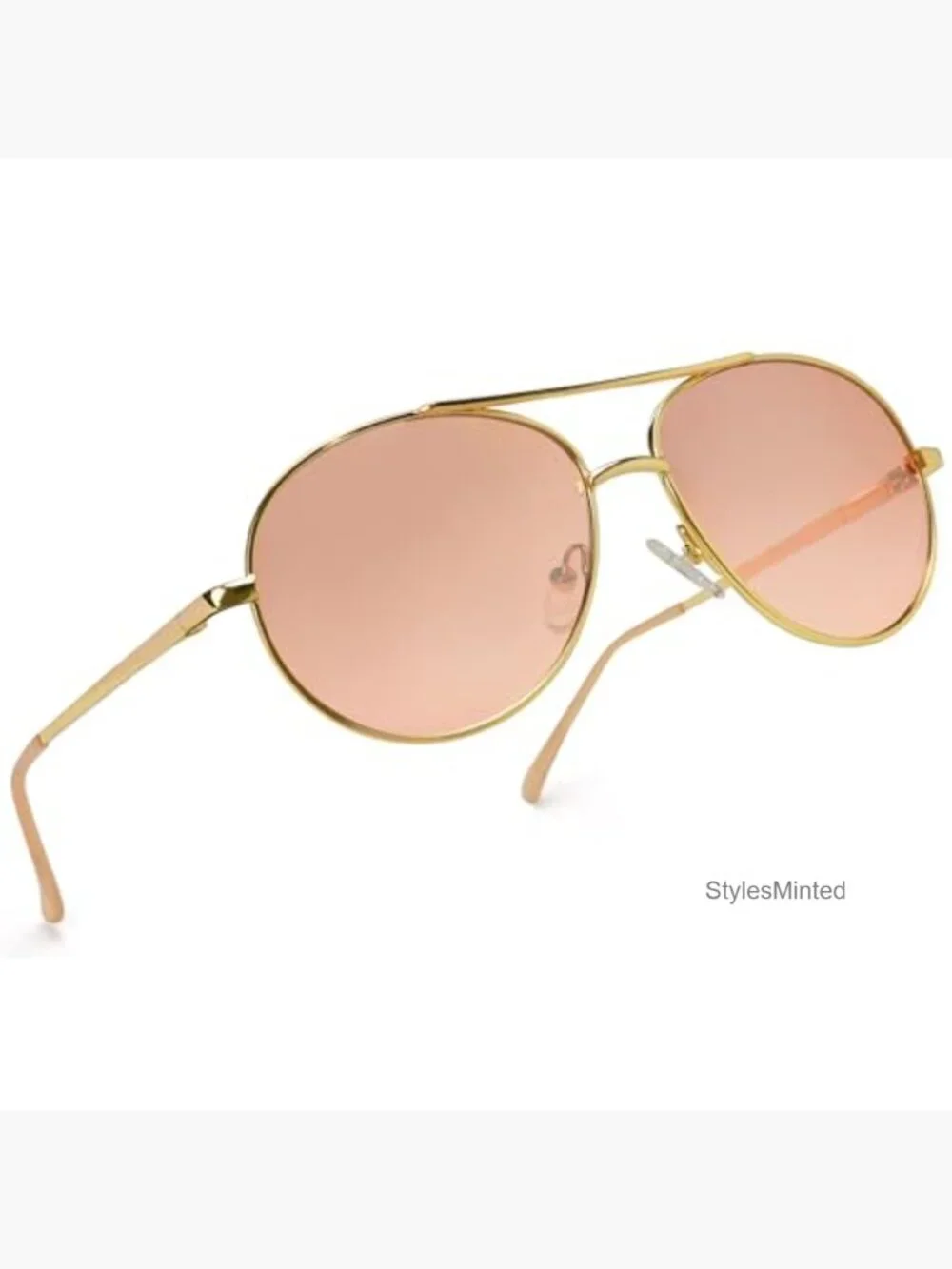 UV400 Protection Aviator Sunglasses for Kids with Hard Case